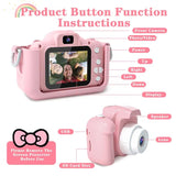 Câmera gato para crianças de silicone sleeves câmera dupla hd camera